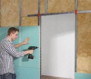 Как правильно крепить гипсокартон к стене и потолку – фото и видео